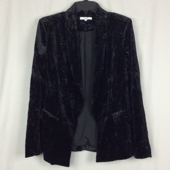 Ro & De Jackets & Blazers - Crushed Velvet Blazer Ro & De Black Winter Whimsigoth Dark Academia Party Small